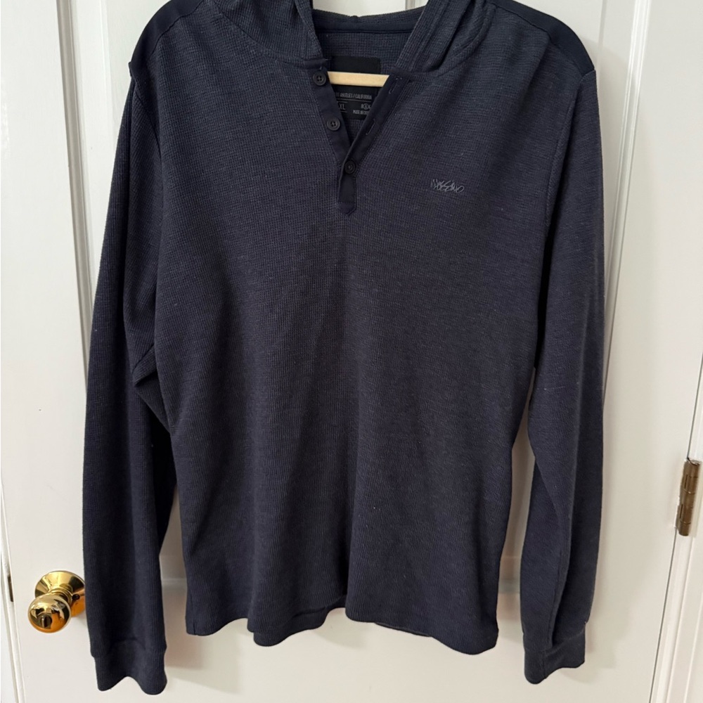 Men's Grey T-Shirt Hoodie by Mossimo